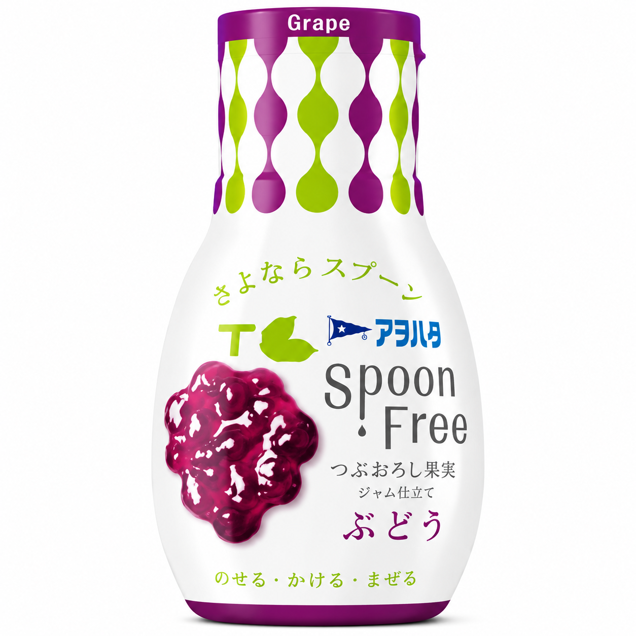 Aohata Spoon Free Jam Grape 165g